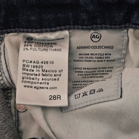 Adriano Goldschmied AG Farrah Skinny in Valt High Rise Blue Jeans 28R - Picture 12 of 13